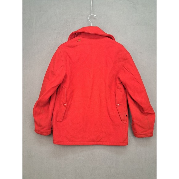 Vintage 50s 60s Woolrich Jacket Mens 40 Hunting Wool Coat Mackinaw Made in USA - Picture 12 of 16